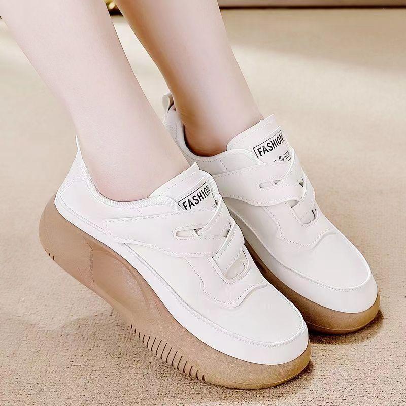 

Кроссовки женские летние новые дышащие толстые туфли на липучке женские туфли на платформе белые туфли-лодочки 39