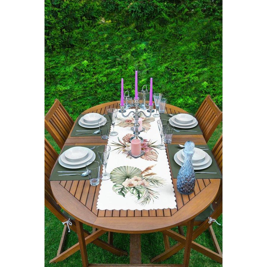 Runner and Placemat Set 5 Pieces / Placemat Table Mat Dining Table Mat Coaster
