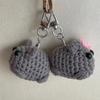 Meme Sad Hamster Plush Toy Sad Hamster Ring For Accessories Bag Funny Pendant Jewelry Fans Gift Bag Charm