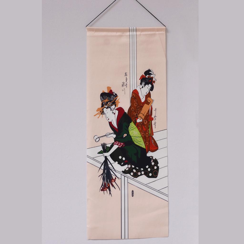 Japanese Izakaya Noren Curtain, Open Sign Sake Bar Hanging Flag Restaurant Doorway