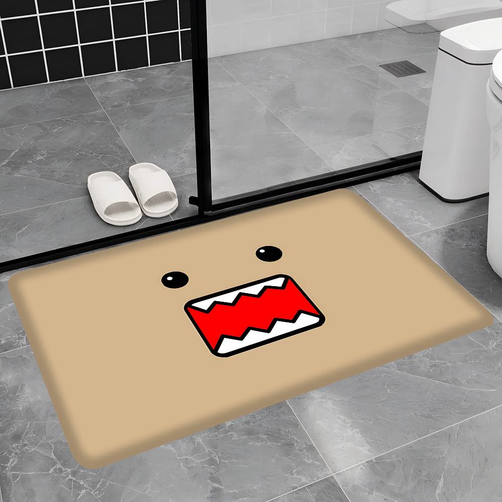 Domo Kun Anime Floor Mat Rectangle Anti-slip Home Soft Badmat Front Door Indoor Outdoor Mat Welcome Doormat