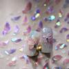 5D illusion polarized butterfly nail sticker pink purple blue fashionable self-adhesive butterfly nail art decoration sticker