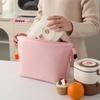 M-1Pc Insulated Lunch Bag Solid Color Aluminum Foil Rice Bag Meal Pack Ice Pack Portable Dinner Picnic Food Storage Handbag