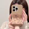 Flip Magnetic Flower Bow Foldable Stand Phone Case For Iphone 11 12 13 14 15 16
