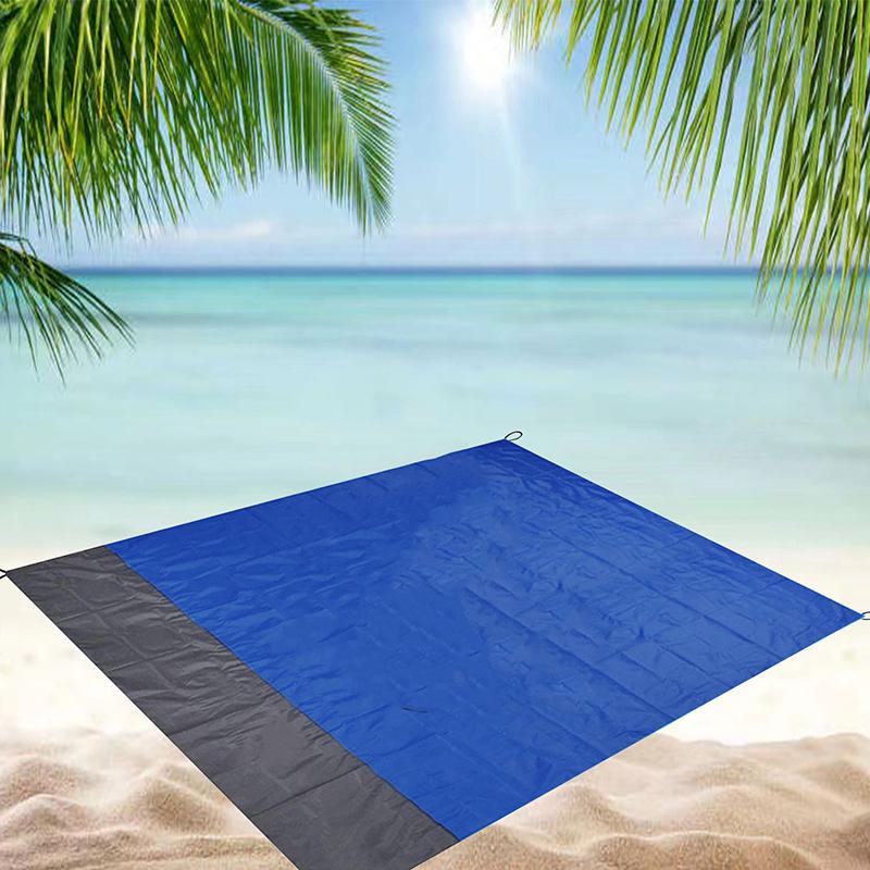 Beach Blanket Sandproof 200 X 140Cm Waterproof Beach Mat Lightweight Picnic Blanket For Travel Hiking Sports