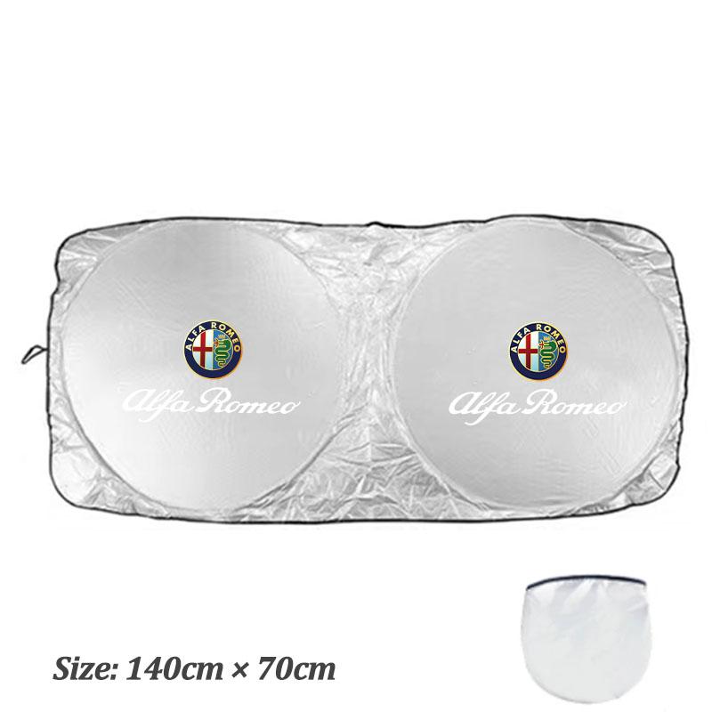 Breloczek Pokrowiec Osłona Przeciwsłoneczna na Szybę Samochodową Blokuje Promienie Ochrona Wnętrza Do Alfa Romeo 4C 159 166 Spider Giulia Giulietta 156 147