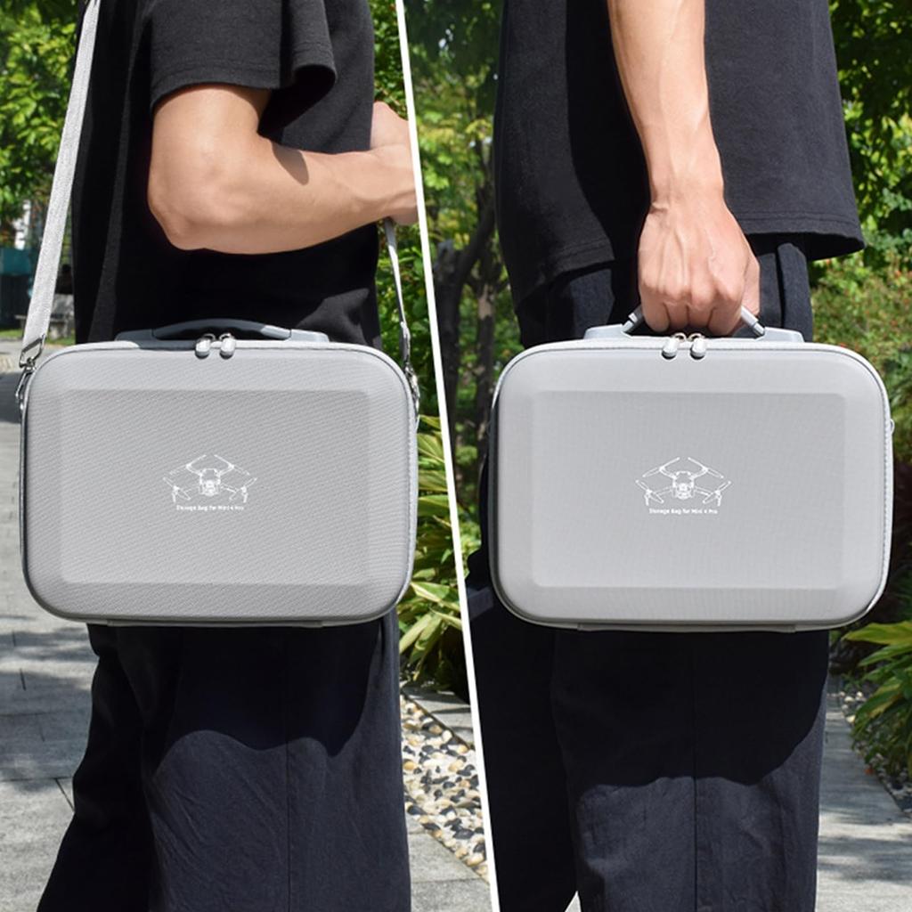 TOMGDRACO DJI Mini 4 Pro Case, Holds DJI Mini 4 Pro, DJI-RC 2DJI RC-N2 Remote Controller, Two-Way Charging Manager, Propellers, Data Cables, Adapter