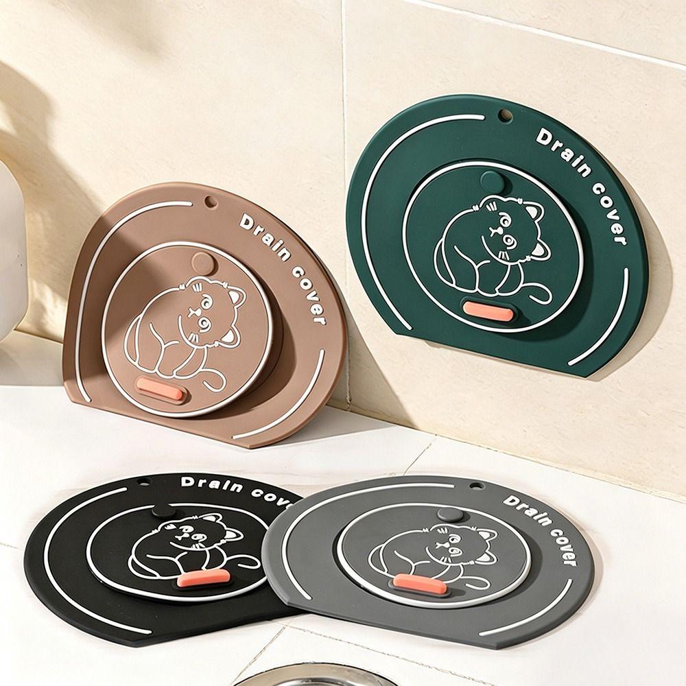 Silicone Floor Drain Mat Anti Odor Sewer Filter Pad Creative Floor Drain Cover for Kitchen Toilet