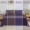 JELLYMONI Sheet Set King Size 4pcs Cotton Purple Easy-Fit 16 Inch Deep Pocket 100% Washed Cotton Soft Breathable (1 Fitted Sheet