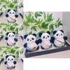 Padded Panda Cute Plush Keychain Toy For Bags Featuring Soft Fleece Short