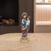 Joseph Holding Christ Child Resin Figurine Christian Ornament Decorative Sculpture for Father’s Day Gift Indoor Tabletop