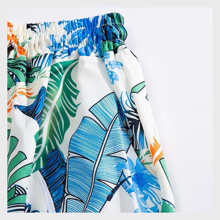 Men's Plus Size Summer Floral Shirt Set for Beach Vacation 2026