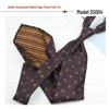 Men's Formal Arrow-Shaped Tie - Italian Handmade Rolled Edge, Three-Fold Pleat, Perfect for Weddings & Suits