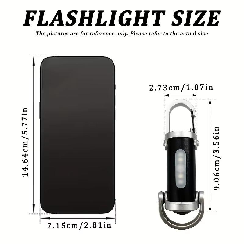 Mini USB Rechargeable LED Flashlight Keychain Portable Waterproof Camping Pocket Lamp Keyring Light Outdoor Gear