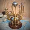 45.72 cm Luxury Art Piece for Book Shelves Brass and Steel Orrery A Larger Model of the Solar System with planets