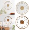 Modern Wall Clock Non Ticking Silent Simple Analog Minimalist Wall Hanging Clock for Bathroom Home Kitchen Classroom Office