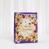 12/30pcs Merry Christmas Paper Tote Bags Reusable Gift Bags with Rope Handles for Holiday Parties Packing Candy Gifts Cake