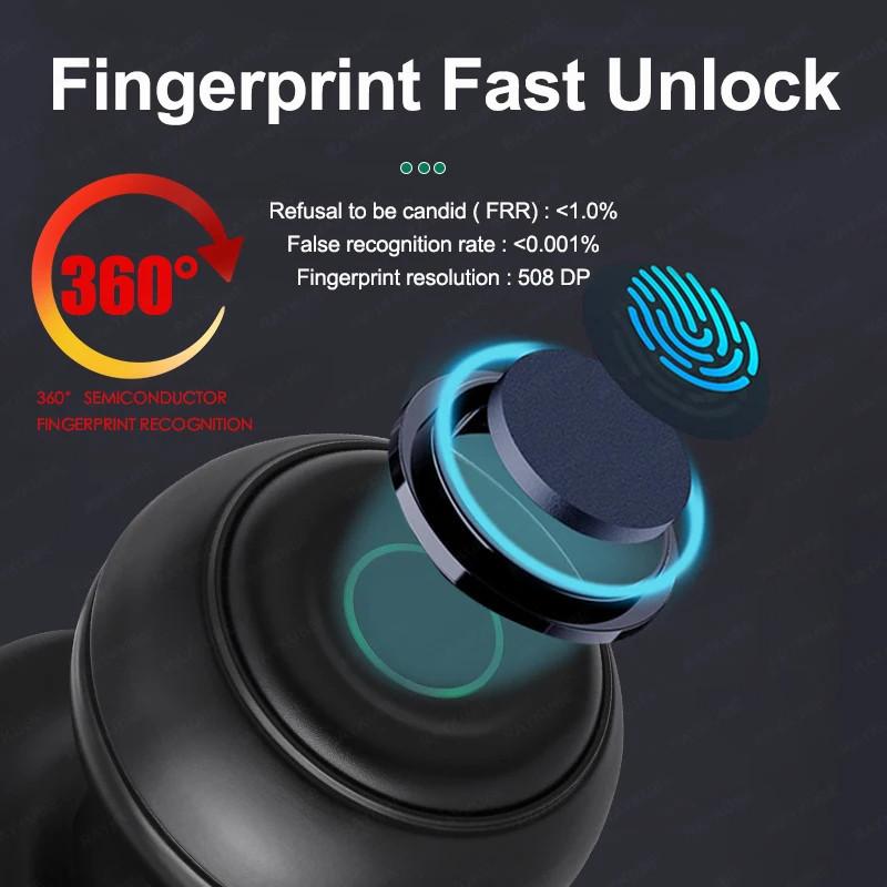 Smart Door Fingerprint Lock for Smart Lock with Bluetooth Door Lock Keyless Entry with Fingerprint and App