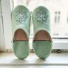 Babouche Stella Lime LL [dear Morocco] // // (26 cm)
