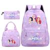 3 Piezas/set Mochila Bonita con Estampado Kpop Bolso de Mano Estuche para Lápices para Adolescente Estudiante Niña Niño Mochila Escolar Infantil Bolso de Libro de Gran Capacidad Bolsa de Viaje Regalo Mochila