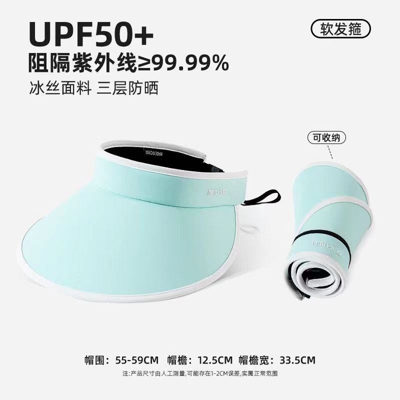 Summer Empty Top Hat Large Brim Women's Sun Protection Hat UV Protection Sun Hat Sun Hat Face Cover UPF50 + Custom