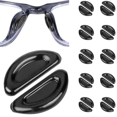 Adhesive Eyeglasses Nose Pads D Shape Stick On Anti-Slip Soft Silicone Transparent Nose Pads for Eyeglasses Eyewear Accessories