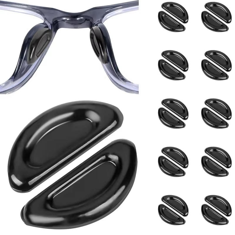 Anti-Slip Eyeglass Concave Convex Nose Pads Stick On Adhesive Thin Nose Pads for Glasses and Sunglasses