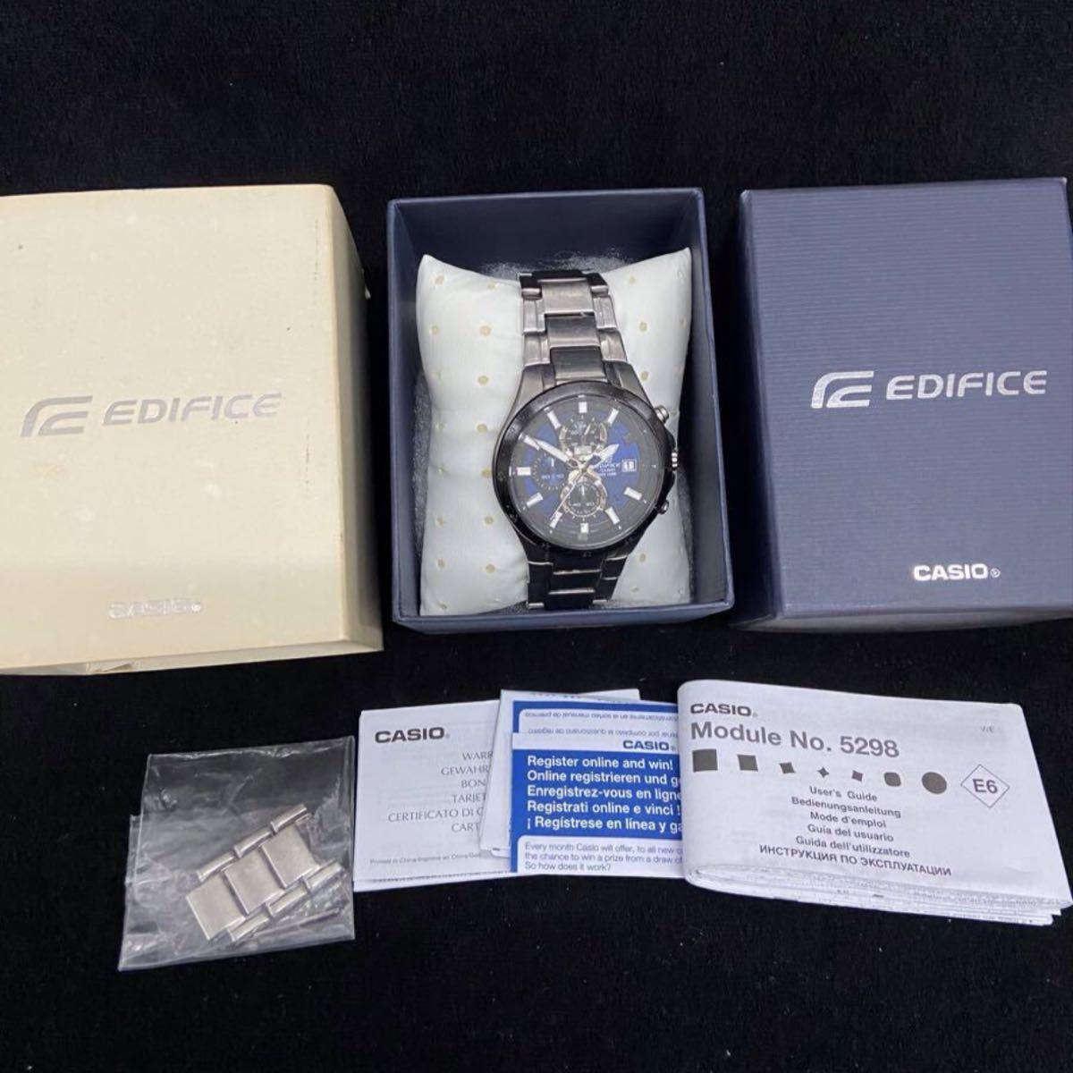 CASIO Casio EDIFICE watch radio solar chronograph EFR-519 operation not confirmed