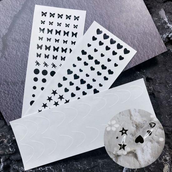 

7Pcs Nail Art Spray Template Love Heart Star Butterfly Stencil Decoration Self-Adhesive Airbrush Nail Art Template