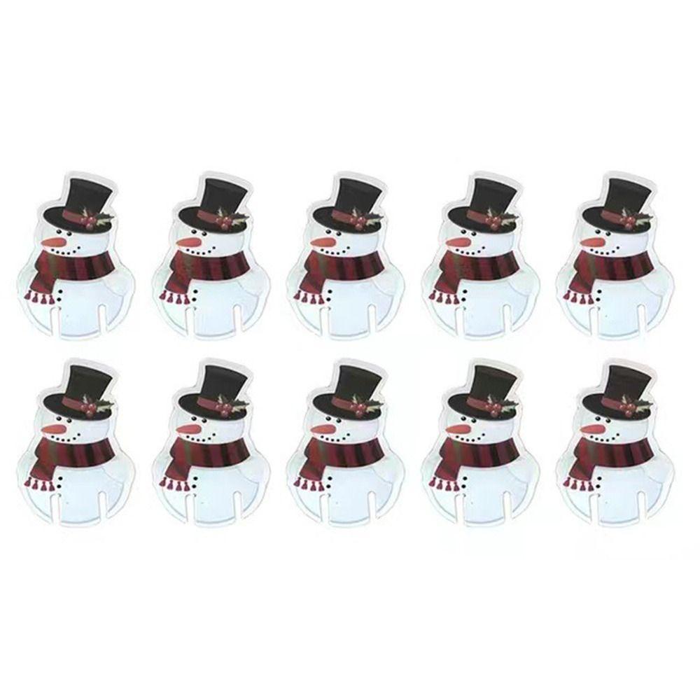 

Gift Party Supplies Christmas Cup Card Wine Glass Decor Christmas Decoration Decoration Card Snowman