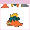 Adorable Cartoon Sloth Brooch Cute Animal Jewelry Colorful Enamel Pin For Creative Accessories