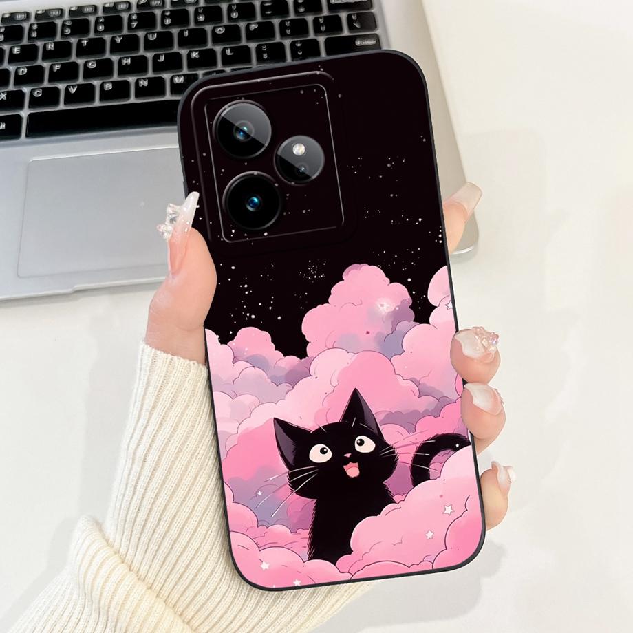 For Realme GT 7 5G Case RMX5061 Cute Cartoon Fashion Painted Cover Soft Silicone Case For Realme GT7 Pro GT 7 Pro 7T GT7T Fundas
