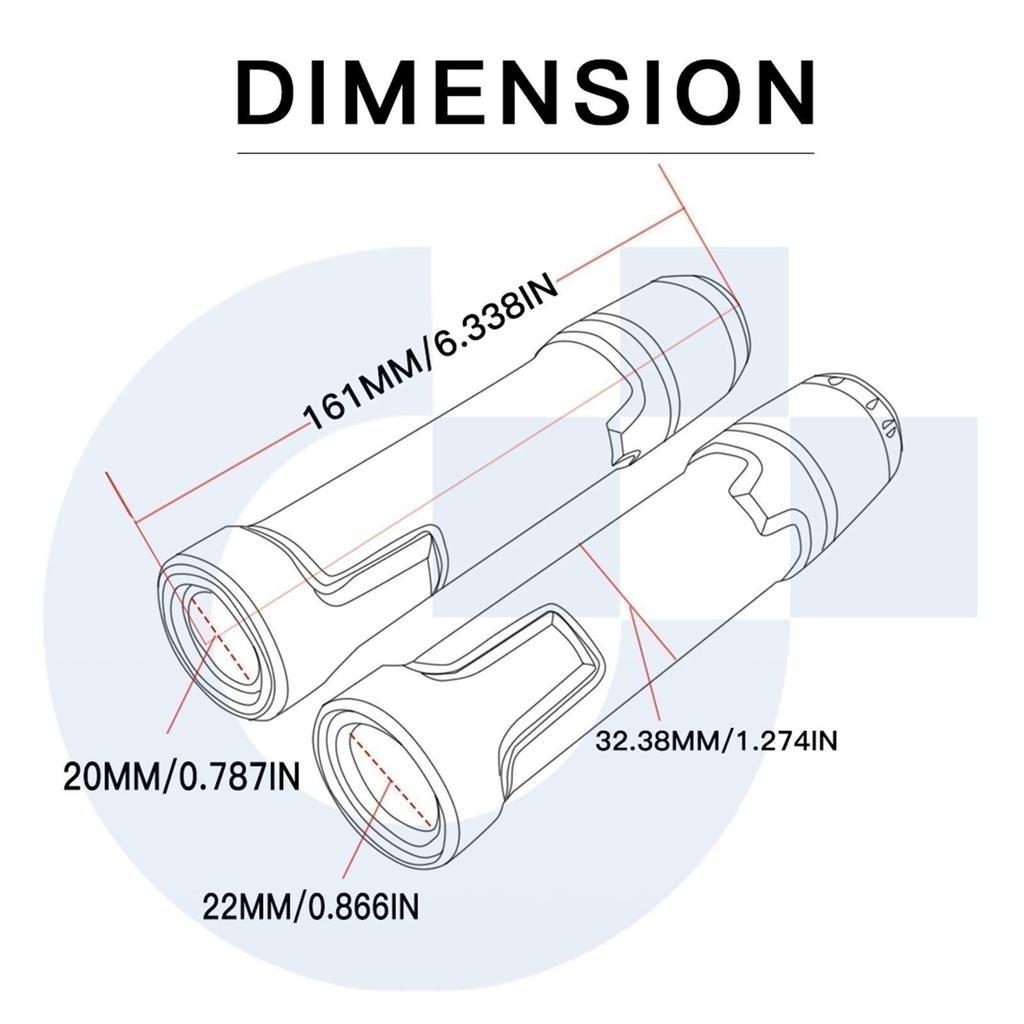Motorcycle Grip 7/8" 22mm Suitable for Yamaha YZFR1 R3 R6 R25 YZF-R1 YZF-R3 YZF-R6