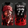 2026 Nový JUJUTSU KAISEN Č.1 2 77 23 11 34 45 Anime tílko Pánské dospělé 3D tištěné Speciální basketbalové tílko Dětské Prodyšné