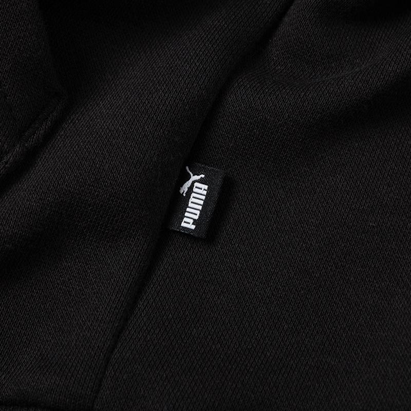 Puma Casual Long Sleeve Hoodie With Large Pockets Women hoodies Black 680146-01