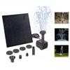 Solar Panel Powered Water Feature Pump with Nozzles Solar Fountain Pond Pump Kit Solar Pond Pump for BirdBath Garden Small Pond