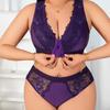 Damen-Spitzen-Dessous-Set mit BH und Höschen für den täglichen Komfort