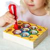 Color Sorting Sensory Toy  Bee Trap Color Recognition Game, Learning Toy for Kids Ages 3 Girls Kindergarten Preschool Home