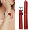 Quick Release Soft Cowhide Watchband for Casio Citizen Fossil Plain Watch Strap DW 12mm 14mm 16mm 18mm 20mm Ladies Bracelet pink