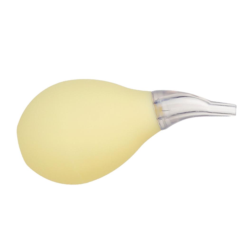 Aspiratore Nasale per Bambini a Forma di Goccia Pulitore Nasale in PVC Manuale a Pressione Testa in Silicone Medico Ventosa per Pulizia Naso per Neonato Giallo