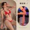 New sexy three-point erotic underwear free bikini open crotch temptation large size women's suit