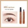 Four-Tip Waterproof Smudge-Proof Long-Lasting Liquid Eyebrow Pencil with Chinese and English Instructions