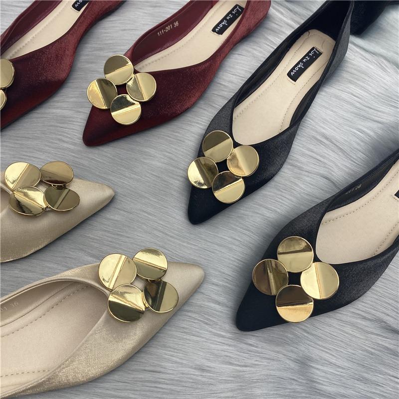 Sapatos Rasos Femininos Moda Primavera Outono 2024 Novos Bico Fino Casuais Sapatilhas Sola Macia Sapatos Femininos Tamanho Grande 34-44  Zapatos Mujer