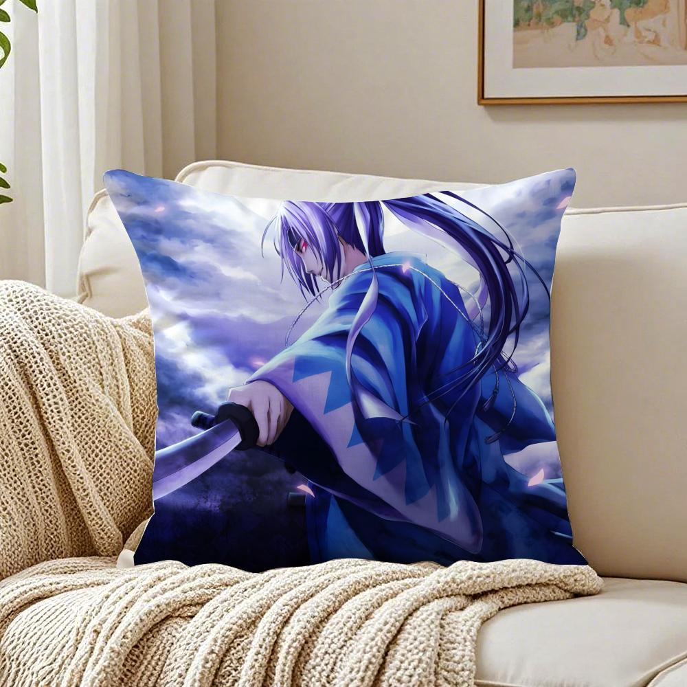 Romantic Japanese Game Anime HHakuoki Cushion Cover Pillowcase Antidustmite living Room Sofa Decor Cushion Room