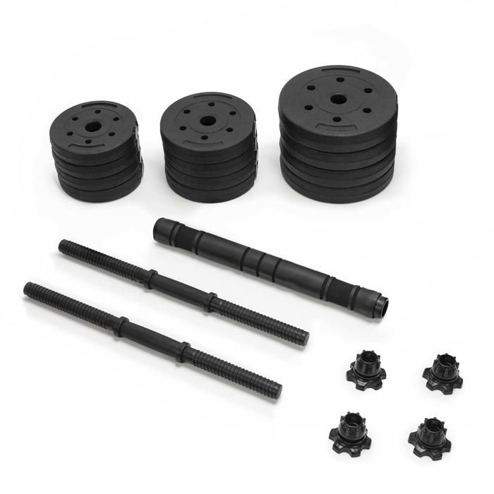Weightlifting Dumbbells - ACTIGET - 20 Kg - Adjustable - Compact Design - Ideal for Home Training