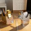 Creative Horse Note Holder Storage Box Animal Shaped Storage Stand Student Desktop Office High-Value Storage Decoration Ornament