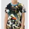 Summer Round Neck HOT Game Plants Vs. Zombies Pattern 3D Printed Top Fashionable Casual Short Sleeved Children's Boy T-shirts