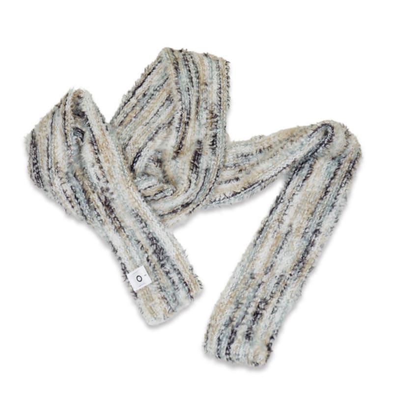 NOUGHT O Logo Fluffy Muffler / Ivory Multy