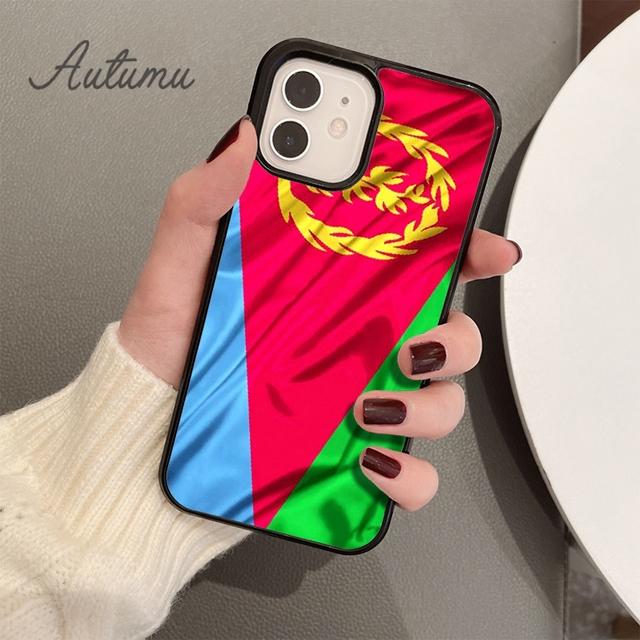 Eritrea Flag Phone Case for iPhone 11 12 13 14 Pro Max Mini X XR XS SE 2020 5 6S 7 8 Plus Samsung Galaxy S21 S22 Cover Shell