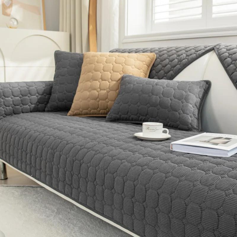 Universal Sofa Towel Cover Thicken Plush Sofa Cover European Slip Resistant Couch Cover Sofa Towel for Living Room Decor